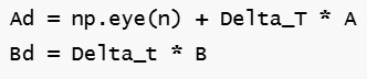 A_d, B_d Matrices