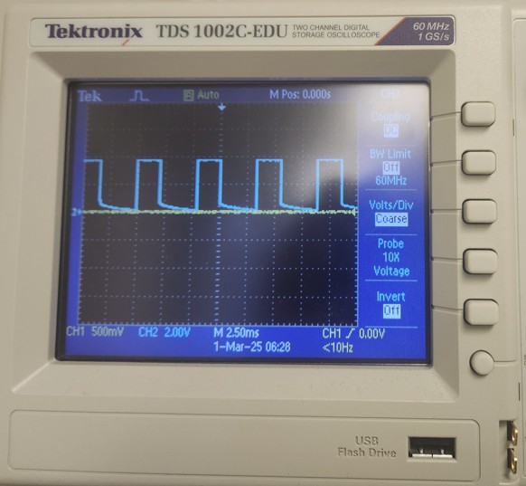 Motor B Oscilloscope Results