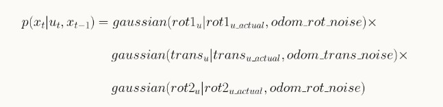  Odometry Motion Model Equations